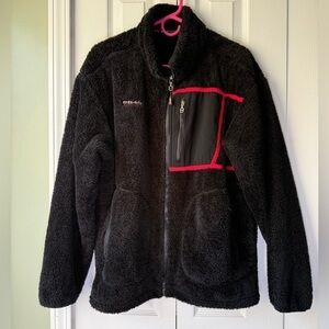 8848 Altitude Black Fleece Zippered Jacket | Scandinavian Ski Wear Jacket Size L